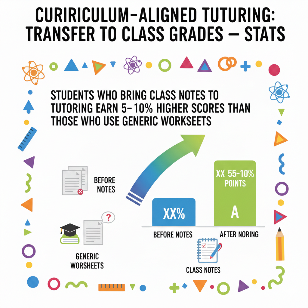 Class notes capture the teacher’s voice, the small tips, and the exact examples that will likely show up again. When a tutor uses those notes, the session mirrors the class in tone and structure. The student does not waste time learning a new way to do the same thing.