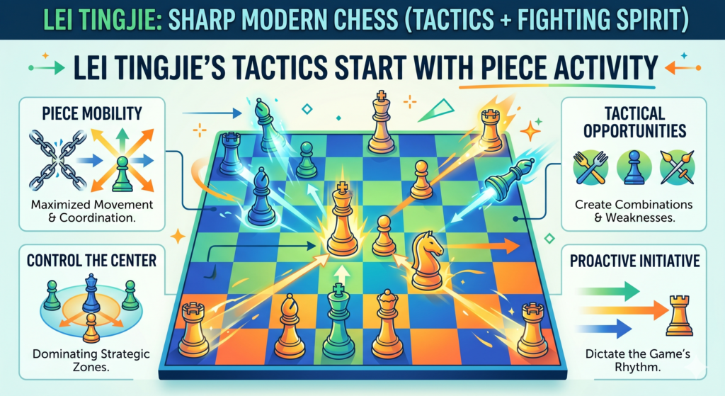 When people hear the word “tactics,” they often think of forks, pins, skewers, and checkmates. Those tools are important. But before a tactic appears, something else usually happens first. The pieces become active.