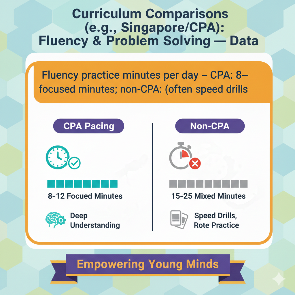 Plan a daily fluency window that feels like a warm up, not a workout. Choose a small target such as make tens, doubles plus one, or multiply by fives using skip-counting and arrays. Use materials that show structure, like ten-frames or dot patterns, for the first few minutes, then fade to mental moves. 
