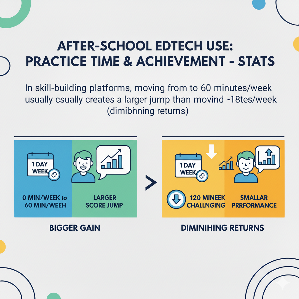 If your child currently does almost no practice, set a goal of 60 minutes a week first. Do not jump to three hours. Sixty minutes can be done as four sessions of 15 minutes, or five sessions of 12 minutes. Pick the shape that fits your home.