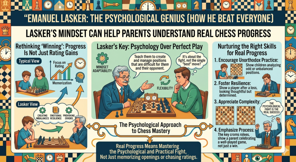 Parents often want to know if their child is improving. That is natural. They may look at ratings, trophies, wins, or tournament results. These things can matter, but they do not tell the whole story.