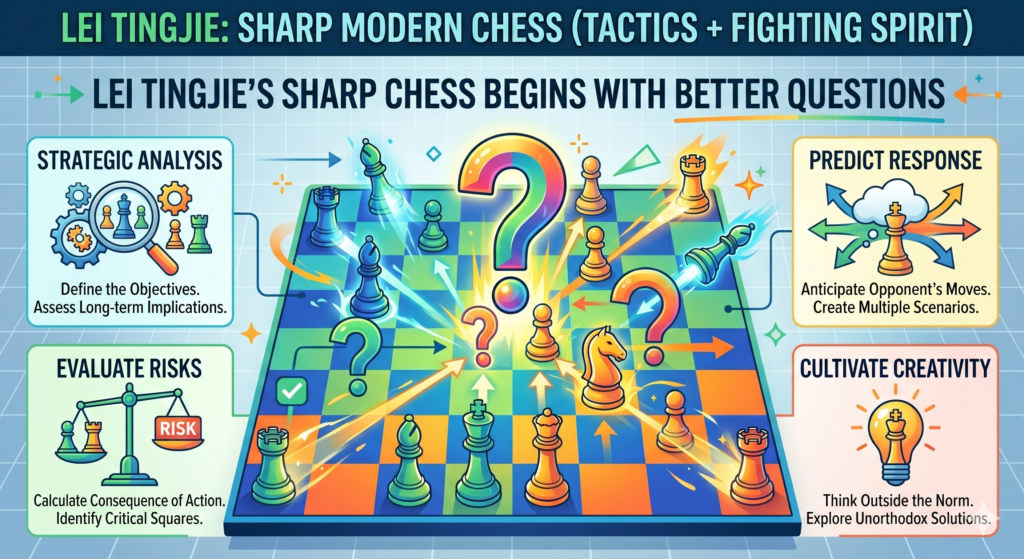 Lei Tingjie’s games are not only fun because she attacks. They are useful because they teach a better way to think. Many young players look at the board and ask, “What move can I play?” That is a fair start, but it is not enough.