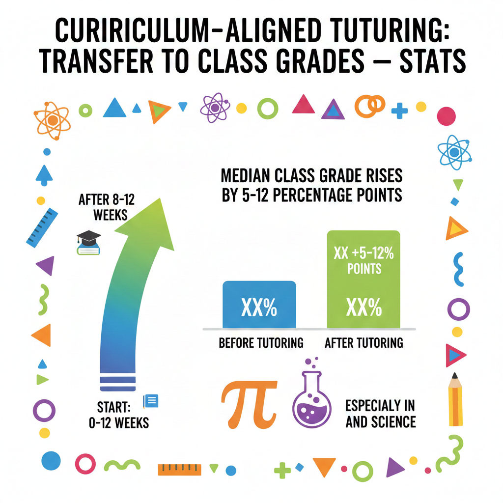 This is why grades in math and science often jump first. These subjects have clear skills, like solving equations or setting up a lab. When the tutor drills the exact skill the class will test, the score moves and the average rises.