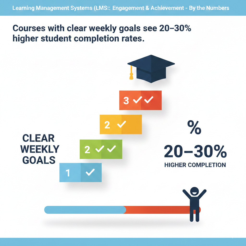 Write one sentence at the top of every week that starts with a strong verb and ends with a concrete outcome. Keep it plain and brief. Place the same sentence in the module intro, the calendar title, and the reminder message so there is zero ambiguity.