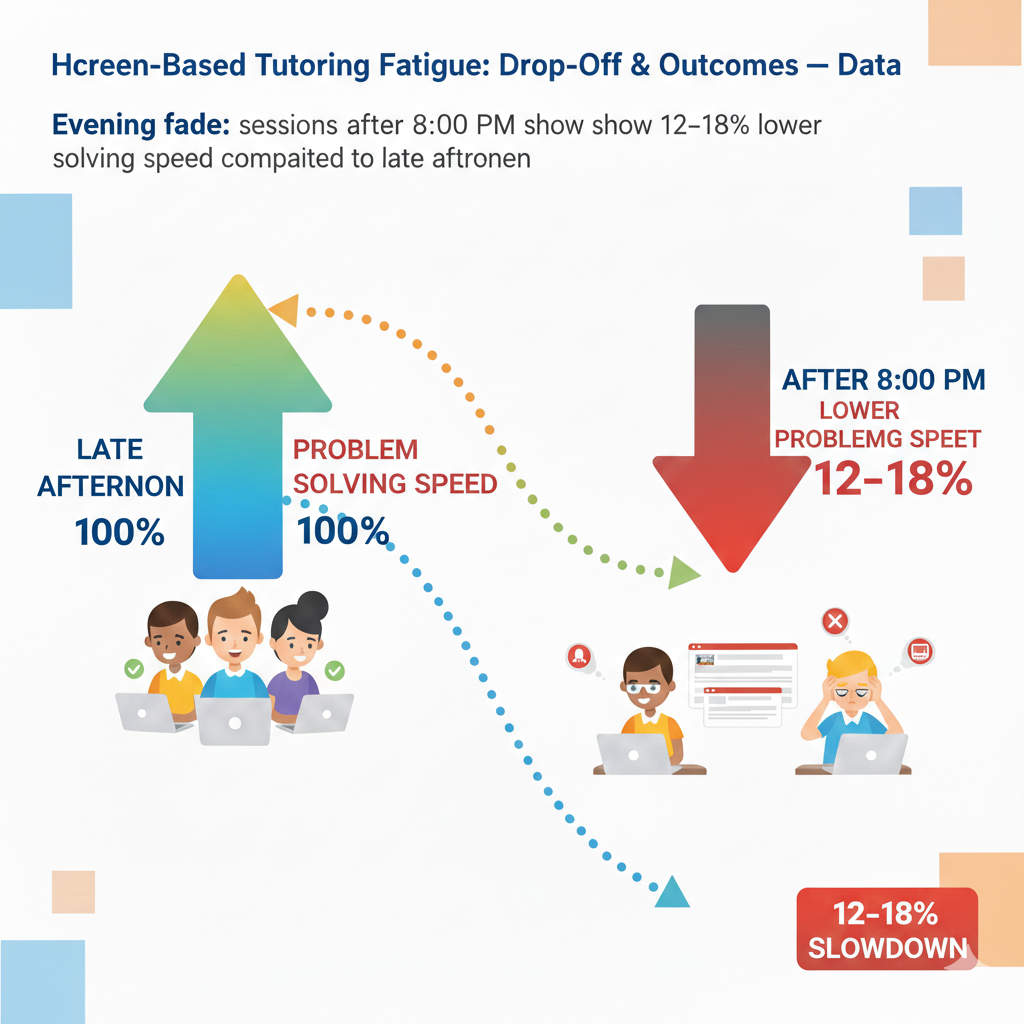 Hydration and light also matter at night. Ask the learner to drink water before class and keep the room bright. Dim rooms cue the brain to slow down. A simple desk lamp can help. Keep your voice calm and your instructions crisp. Avoid long lectures. 