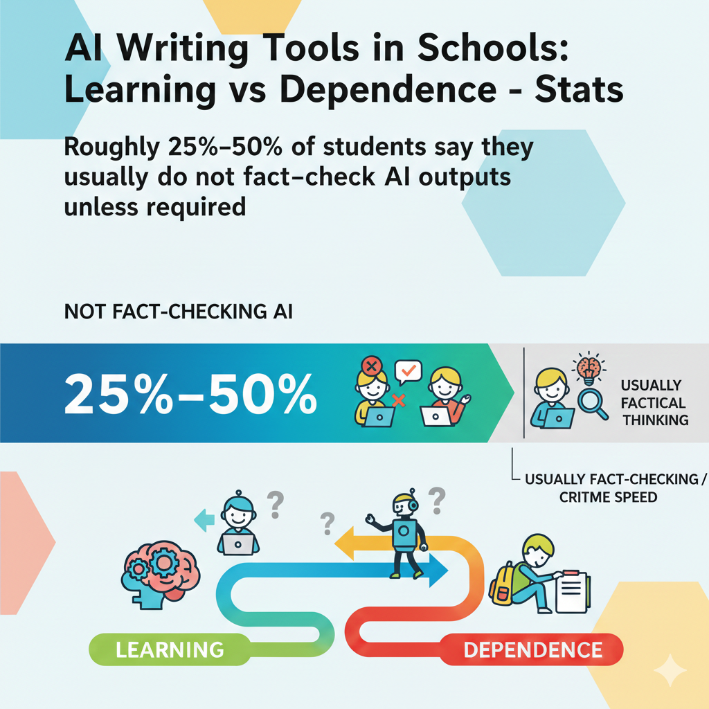 Teachers can design assignments that require source comparison. Asking students to verify one AI-generated claim using two external references builds awareness.