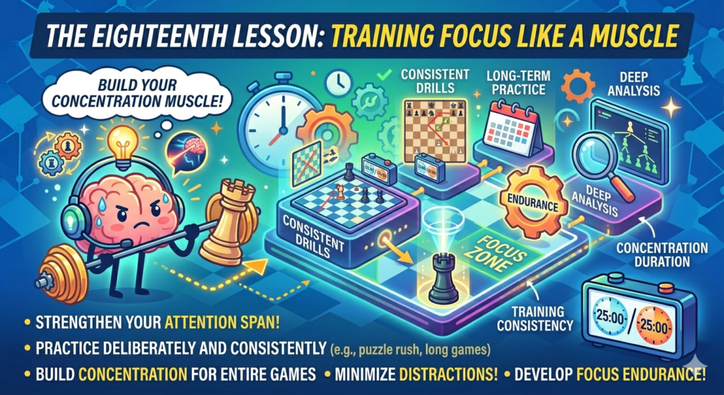 Blitz and bullet are not just tests of chess skill. They are tests of focus. A child may know the right move and still miss it because the mind wanders. They may understand a tactic and still blunder because they are thinking about the last mistake. They may be winning and still lose because they relax too soon.