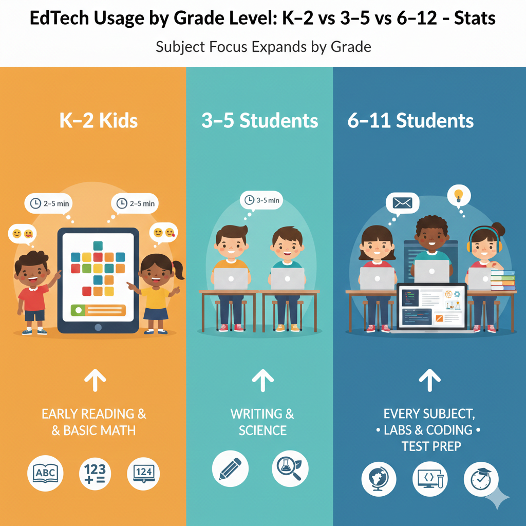 A common problem is staying stuck in only two subjects. A child may use a math app and a reading app for years, but never use tools for science thinking, logic, or building projects. That can limit growth. 