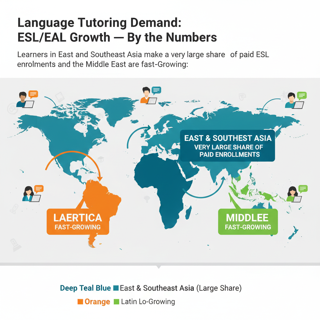 You may find more evening and weekend slots to serve Asia, and more adult-focused tracks aimed at business tasks in Latin America and the Middle East. It also means cultural topics and examples in lessons may vary.