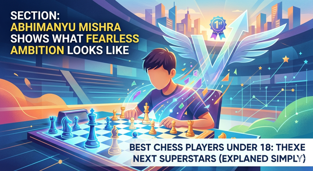 Abhimanyu Mishra from the United States is another major name in the under-18 chess world. His FIDE profile lists him as a grandmaster born in 2009, with a standard rating above 2600 in the current data shown by FIDE.