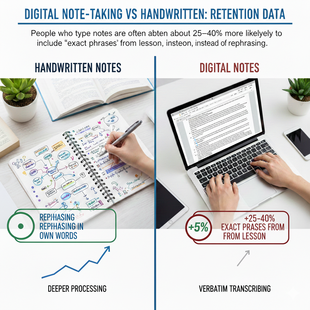 Make rephrasing a simple habit. Tell your child: every time they type a sentence from the lesson, they must add a second line that starts with “In my words:” and then rewrite it in a simpler way. This takes seconds, not minutes, but it forces real thinking.