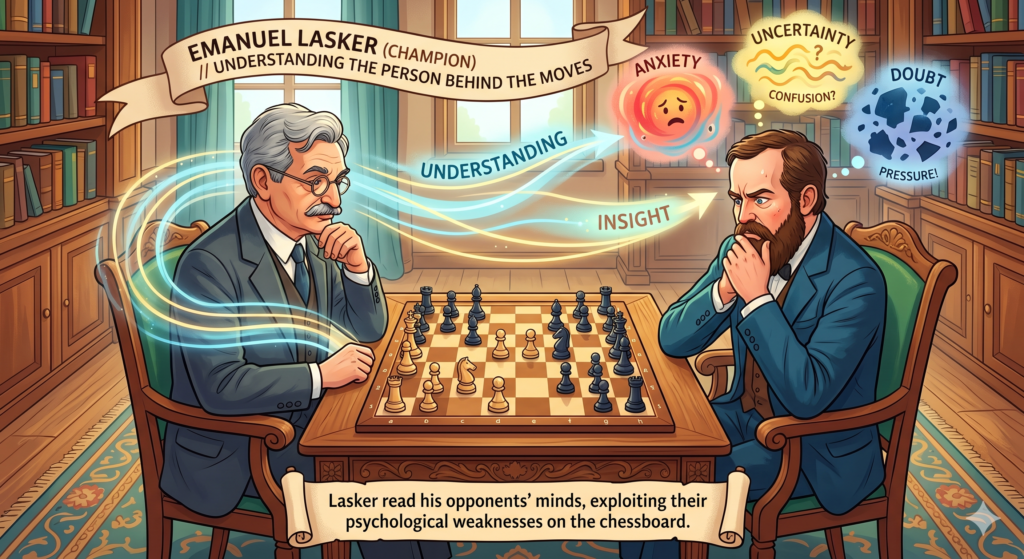 Emanuel Lasker was born in 1868 in Berlinchen, Prussia, which is now Barlinek in Poland. He later became the second official World Chess Champion after beating Wilhelm Steinitz in 1894. What makes his story special is not only that he became champion. It is that he stayed champion for 27 years, the longest reign in world chess history.
