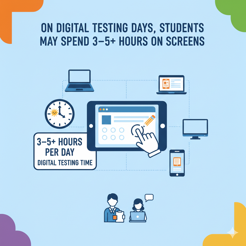 For some children, anxiety increases when tests are digital. Scrolling through long reading passages can feel overwhelming. Navigating between sections can add stress.