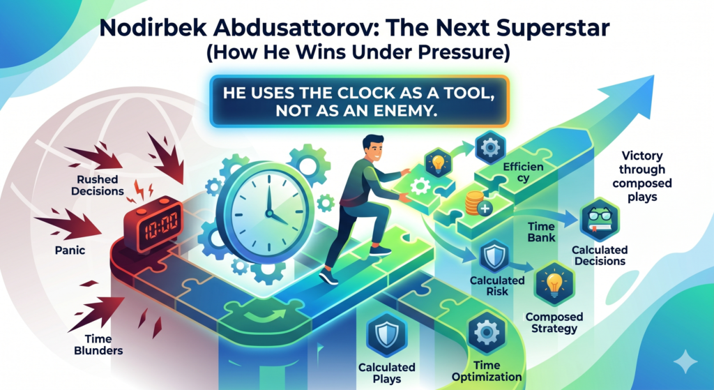 The clock can make chess feel scary. Even a good position can feel hard when time is low. Many children start moving too fast. They stop checking threats. They make a move just to get the turn over with.