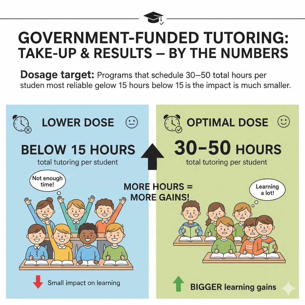 Treat tutoring sessions as classes, not clubs. Put them on the master schedule. Avoid overlapping with labs, sports, or rehearsals when you can. Train tutors to begin on time, teach tight, and end on time. Use a visible timer in the room so students feel the pace.