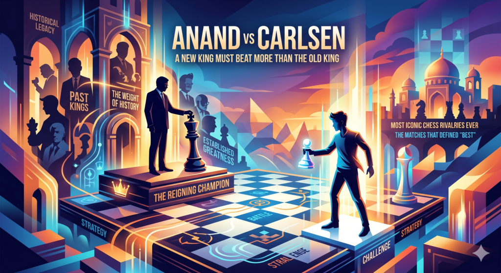 Viswanathan Anand vs Magnus Carlsen was a different kind of rivalry. It was not loud like Fischer vs Spassky. It was not as long and bitter as Karpov vs Kasparov. But it mattered deeply because it showed a change of age.
