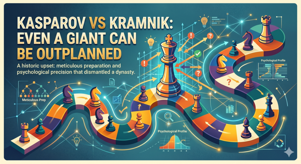 Garry Kasparov looked almost untouchable for many years. His energy, opening prep, and attacking power made him one of the most feared players in chess history. Then Vladimir Kramnik came along with a calm, deep, and practical plan.