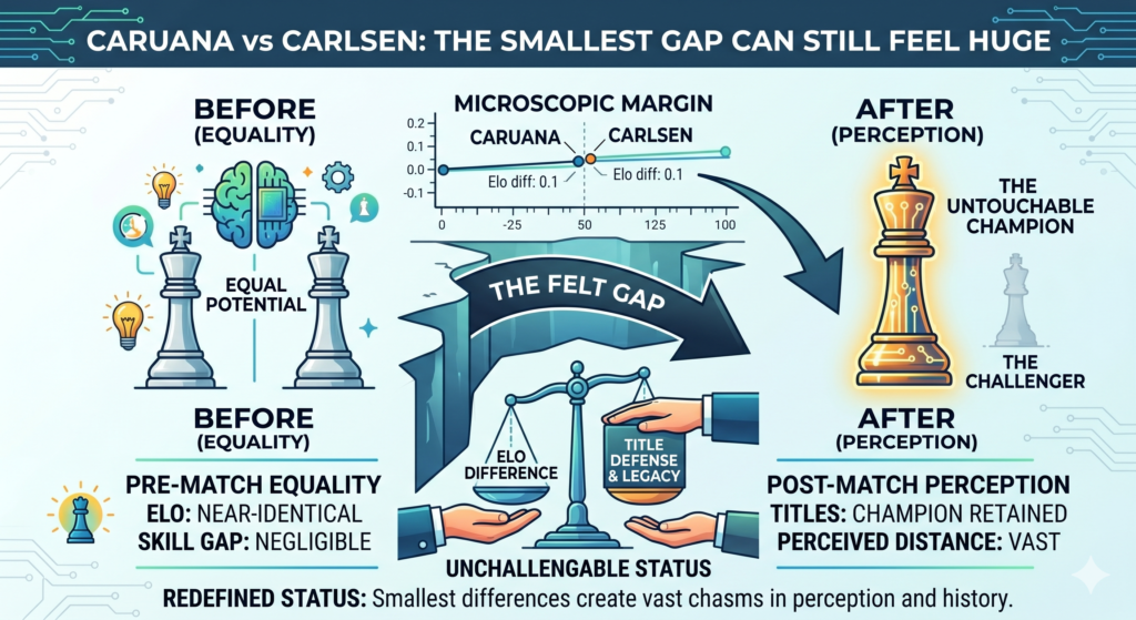 Fabiano Caruana vs Magnus Carlsen in the 2018 World Chess Championship was one of the closest title matches ever.