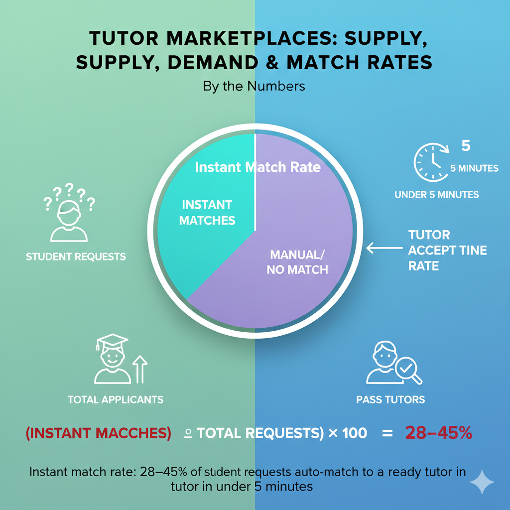 This cuts friction and removes guesswork. It is useful for short notice help before a quiz, or when a child is stuck on a tough concept and needs to move forward tonight. If instant match is weak, families spend more time browsing and comparing, and urgent needs fall through. 