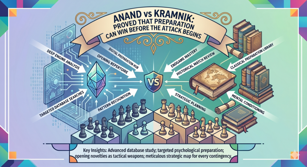 Viswanathan Anand vs Vladimir Kramnik in 2008 was a quiet but very deep rivalry. Anand was fast, flexible, and full of practical ideas. Kramnik was solid, calm, and one of the best match players in the world. Their World Championship match took place in Bonn, Germany, and Anand won 6½–4½ to keep the world title.
