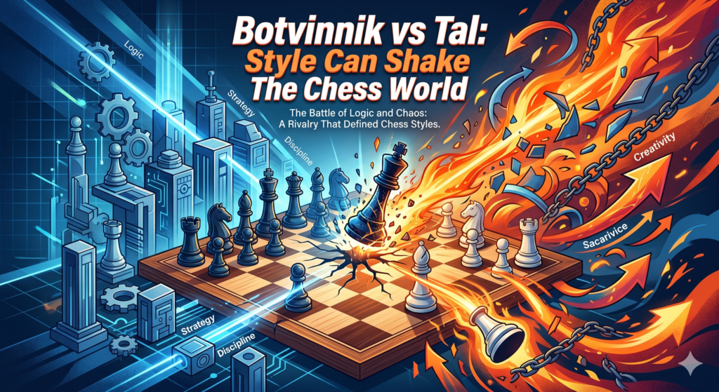 Mikhail Botvinnik and Mikhail Tal gave chess fans one of the clearest style battles ever. Botvinnik was known as a serious, careful, scientific player. He liked order. He believed in deep study, strong plans, and firm control.
