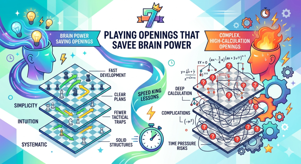 Fast chess punishes children who spend too much time early. If your child uses one full minute just to reach move ten, the rest of the game becomes a race against panic. That is why opening choice matters so much in blitz and bullet.