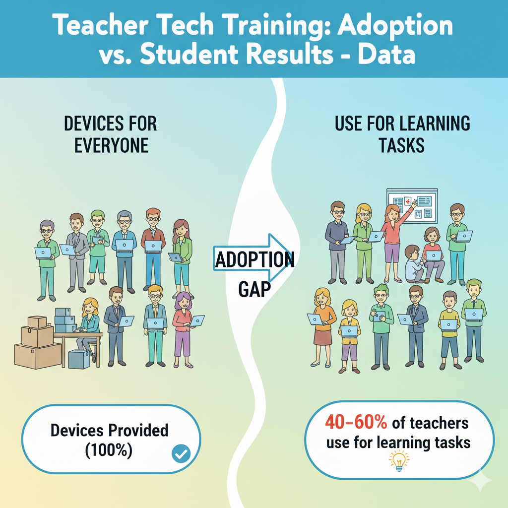 A learning task asks students to do thinking, not just watching. It could be solving problems, writing responses, coding a small program, building a model, recording an explanation, or revising work after feedback. If devices are not being used for these tasks, student results rarely change.
