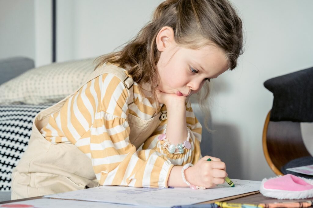 Praise effort and small corrections. For math, use two or three problems that mirror class work. Show one step, then let your child try with your gentle cue words. End with a win, even if you skip a problem to keep the mood steady.